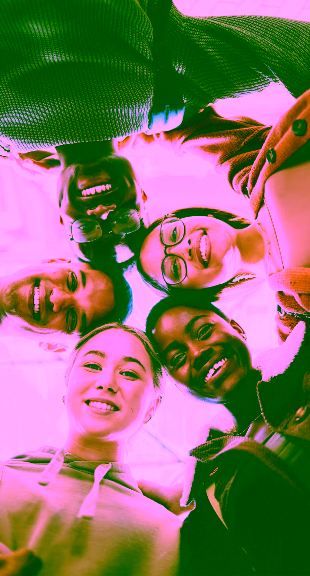 agile culture below diversity portrait and students